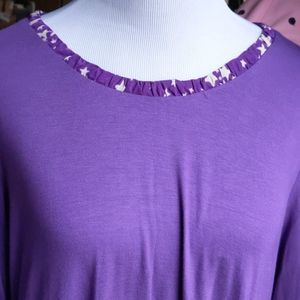 Logo Tunic/ with quilted neck